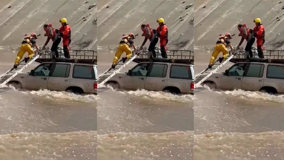 De acuerdo con el reporte de los bomberos, se llevó a cabo el rescate de un hombre que cayó en la canalización del Río Alamar, en Tijuana, luego de haber intentado cambiar de carril