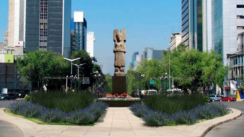 La Joven de Amajac es la figura que propuso el gobierno de la CDMX para sustituir a Cristóbal Colón en la glorieta sobre Paseo de la Reforma.