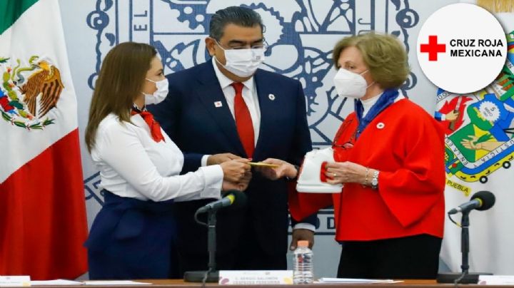 Gobernador de Puebla pide apoyo de poblanos para ayudar a la Cruz Roja