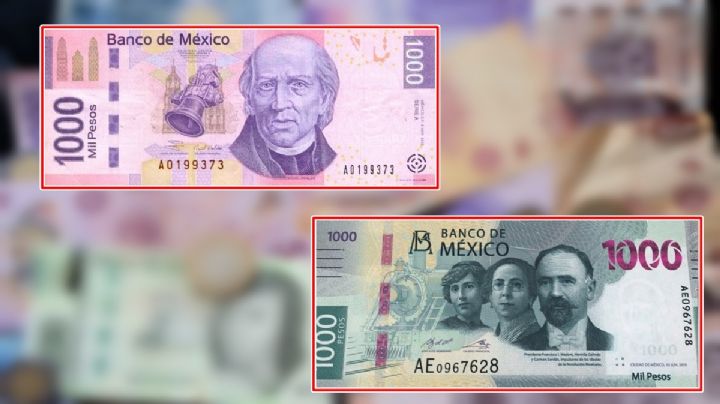 Los billetes de 1,000 pesos que salen de circulación