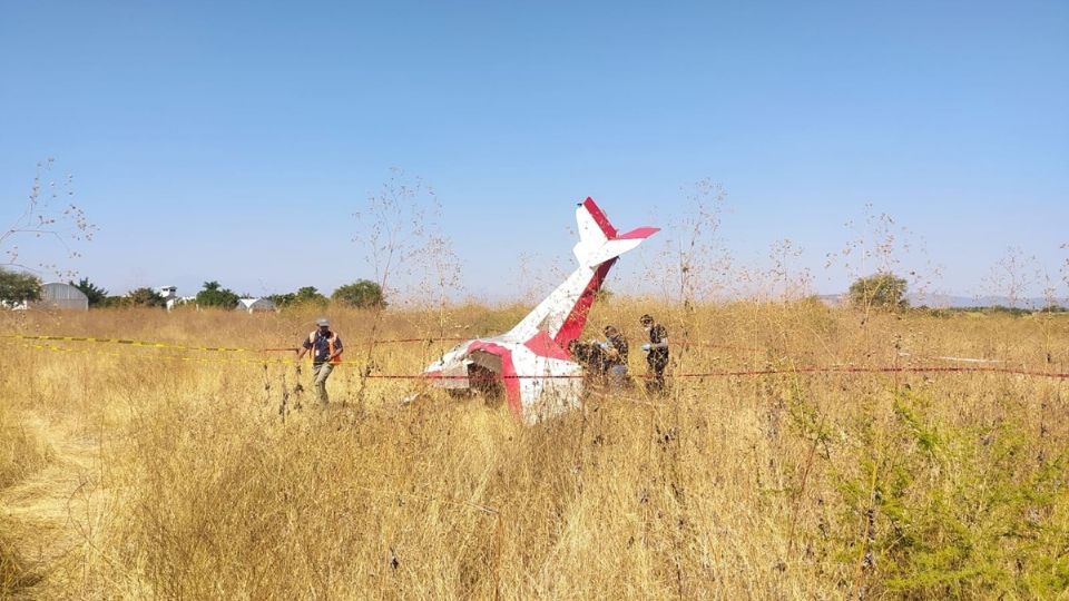 En la aeronave viajaban un adulto y un menor de edad