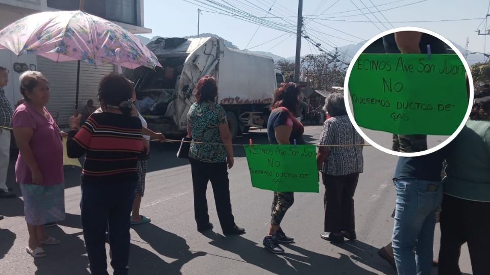 En Ixtaczoquitlán, vecinos se oponen a la instalación de gas natural