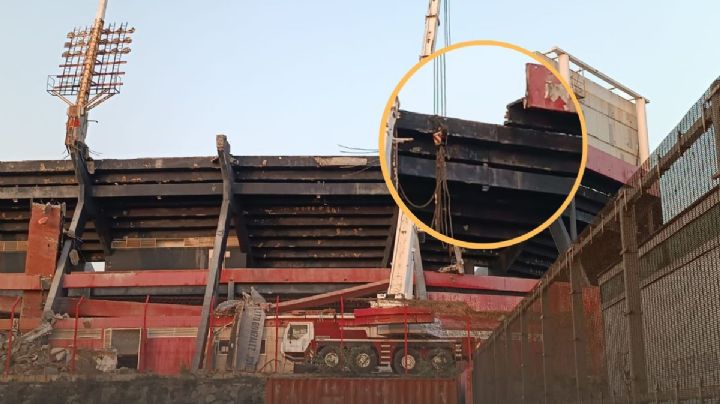 Derrumbe en estadio Pirata Fuente deja un lesionado. Esto se sabe