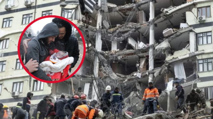 VIDEO: Sismo en Turquía: salvan a bebé entre los escombros y sale de mano en mano de bomberos
