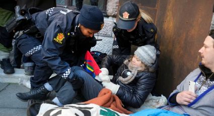 Greta Thunberg es detenida durante una protesta contra parque eólico