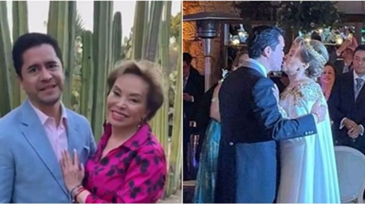Elba Esther Gordillo celebra un año de amor con su joven esposo