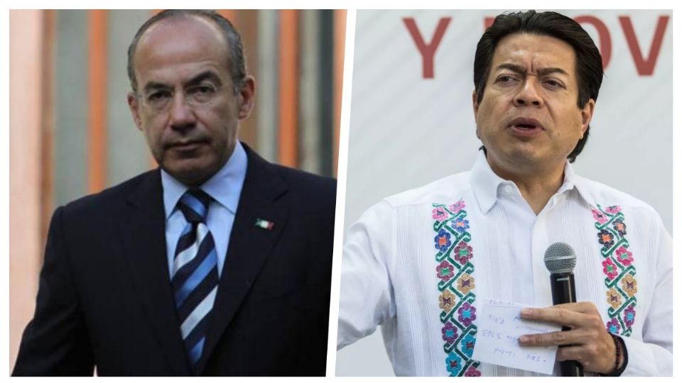 El expresidente Felipe Calderón vs el presidente nacional de Morena, Mario Delgado