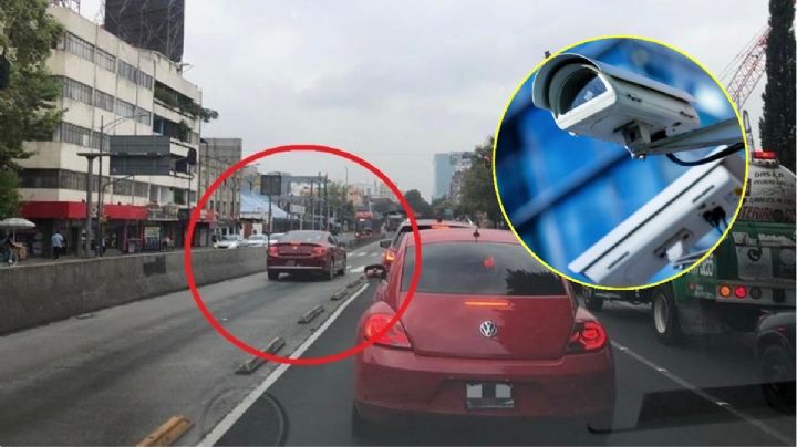 El Metrobús graba a los invasores de carril para infraccionarlos