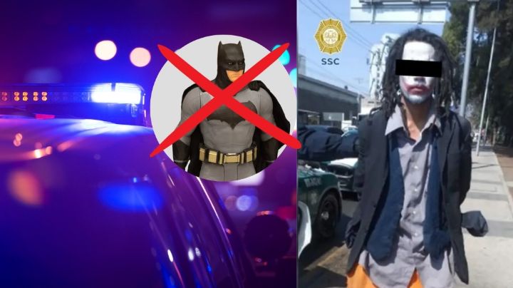 ¡No fue Batman! Policía de la CDMX captura a "Joker" por asalto