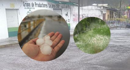 Granizada sorprende en municipios de Veracruz este lunes 13 de marzo