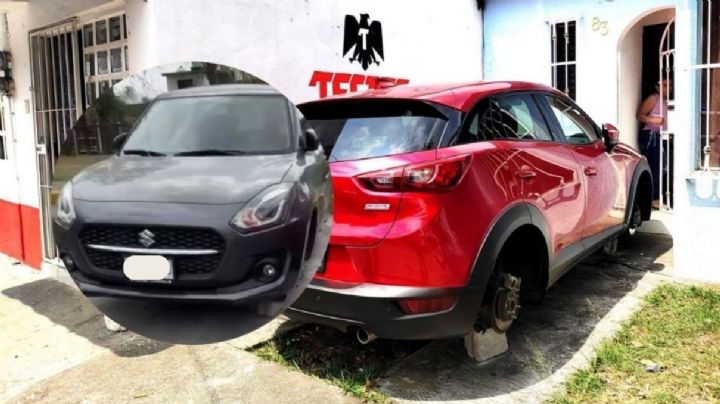 Sigue robo de llantas en Altas Montañas, Veracruz; van 6 autos desvalijados