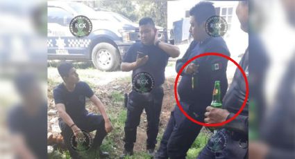 Captan a mando de SSP de Veracruz bebiendo cerveza y lo remueven del cargo
