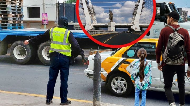 Peatones y vehículos: caos bajo el Puente Atirantado que la Policía arregla en horas pico