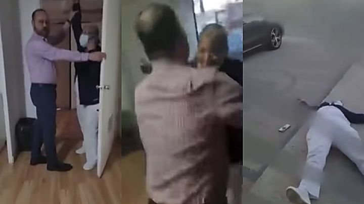 Cirujano enloquece y avienta a enfermera a la calle; le exigía ayuda para un paciente | VIDEO
