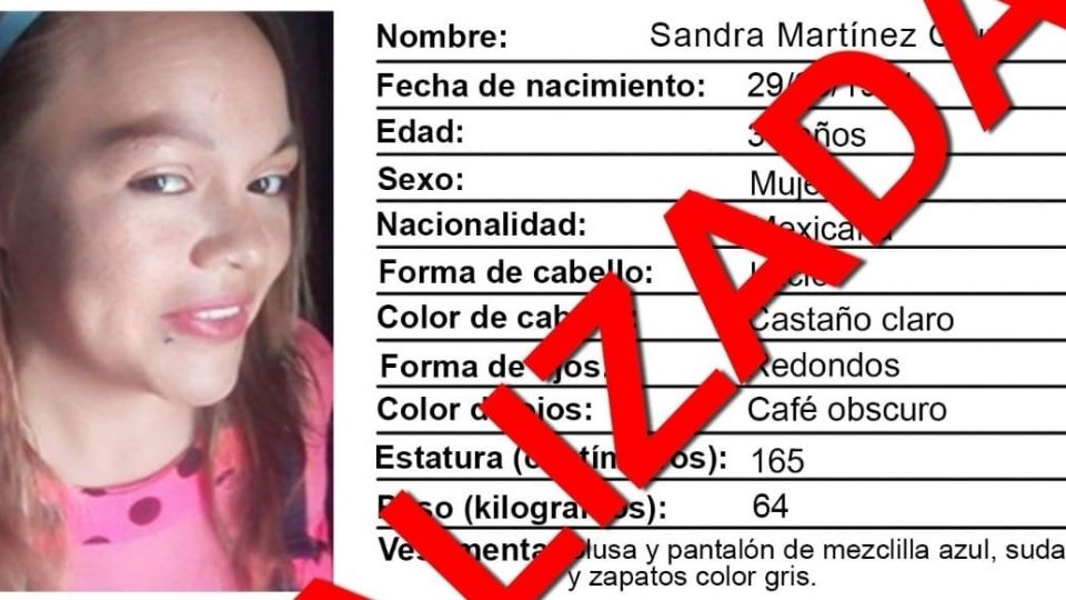 Sandra Martínez Cruz ya está en casa. Falta localizar a otras 7 mujeres celayenses.
