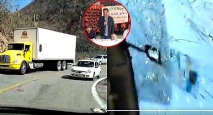 VIDEO: Funcionario de Oaxaca graba momento en que sufre fuerte accidente carretero