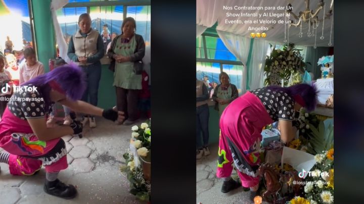 VIDEO | Llegan payasos a dar show en fiesta infantil... era un funeral