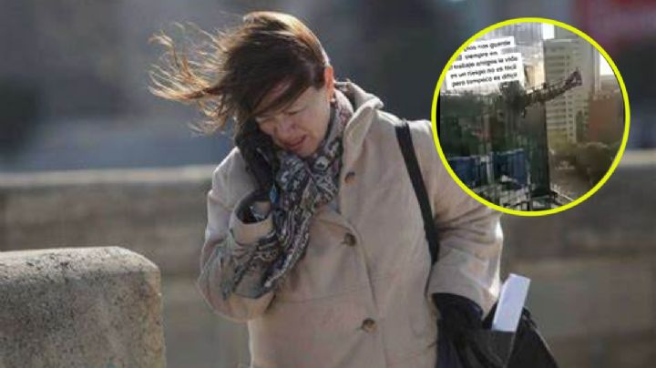 VIDEO TIKTOK: Así fueron sacudidos limpia vidrios en las alturas por fuertes vientos en CDMX