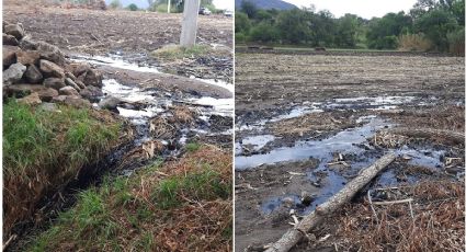 Huachicoleros provocan fuga de combustible que contamina río Tula