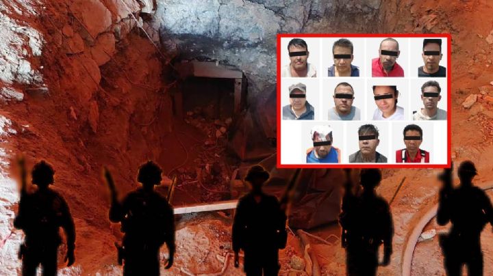 Detectan un huachitúnel en Hidalgo de 165 metros de longitud; hay 12 detenidos