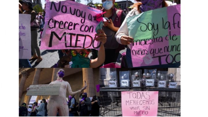 La marcha y la singularidad de las pancartas