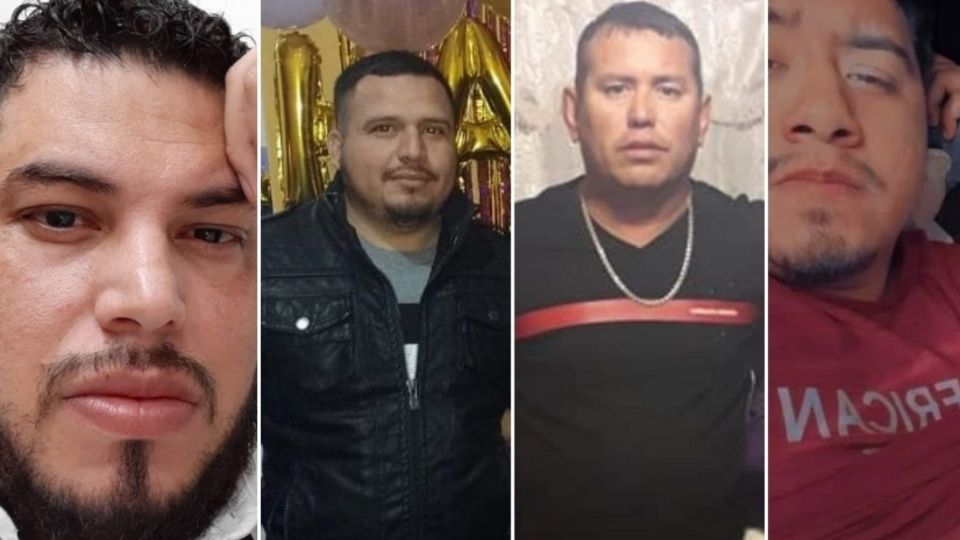 Hugo Julio, César Ubaldo, Jesús y Christian acuden a una fiesta la noche del pasado viernes, en el poblado de Los Guerras, Miguel Alemán, de donde se los llevaron