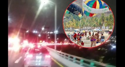 Vacacionistas que aprovechan el puente largo saturan la salida por la México Querétaro