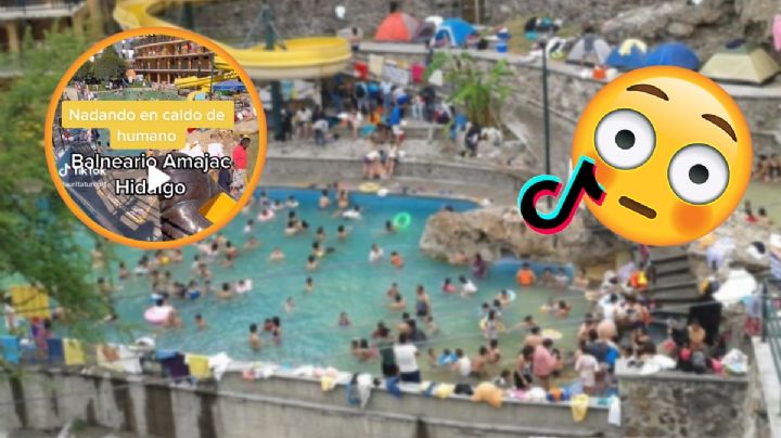 "Nadando en caldo de humano": tiktoker narra su experiencia en balneario Amajac