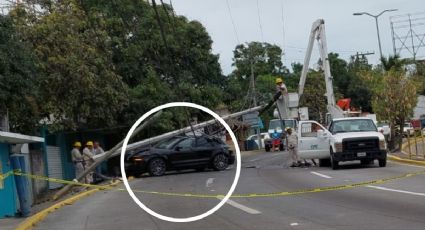 Choque deja sin luz a vecinos en Boca del Río, Veracruz