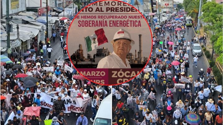 VIDEO: acarreo, pase de lista, así se vive la marcha convocada por AMLO