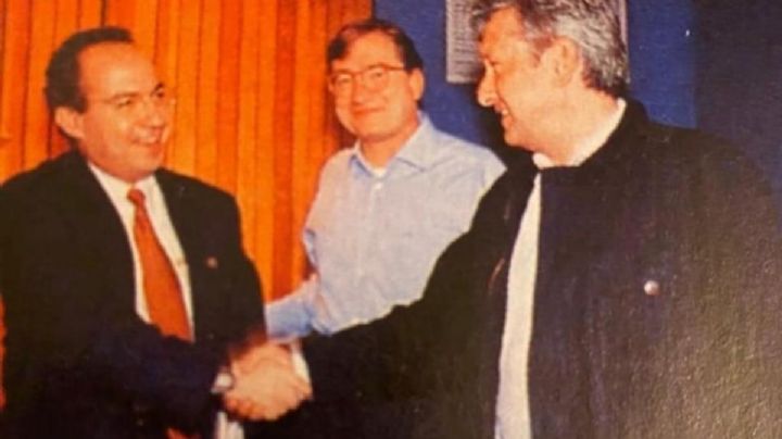 La historia de la foto de AMLO, Calderón y Gutiérrez Vivó
