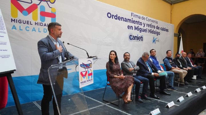 Empresas de Telecomunicaciones ordenarán el cableado en calles de Miguel Hidalgo