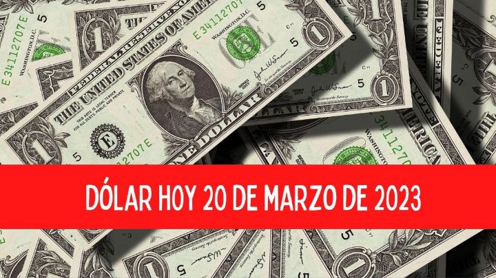 Así está el precio del dólar hoy 20 de marzo de 2023