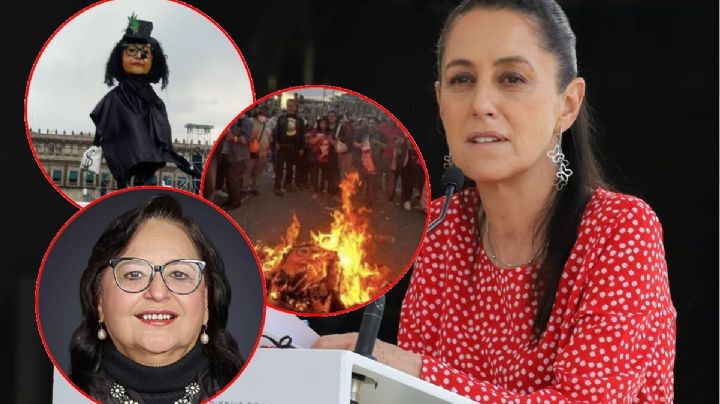 Quema de "Norma Piña" en mitin del 18 de marzo "es condenable": Claudia Sheinbaum