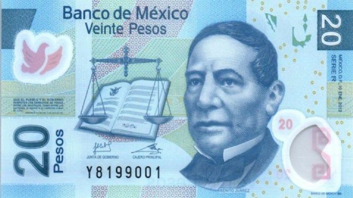 Por este detalle billete de 20 pesos se cotiza en 800 mil pesos