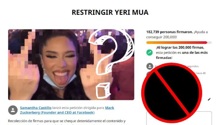 Con firmas, se lanzan contra Yeri MUA y piden sacarla de redes sociales