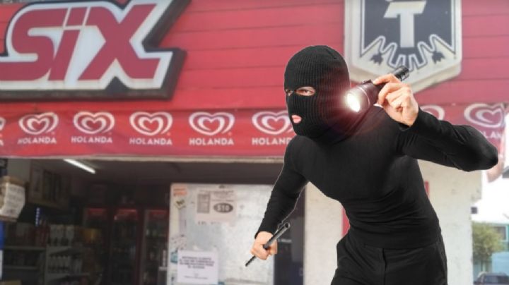 A mano armada, asaltan SIX de Pachuca; se llevan chelas y dinero