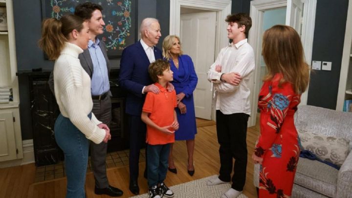 La foto que revela la cordial relación de Biden y Trudeau