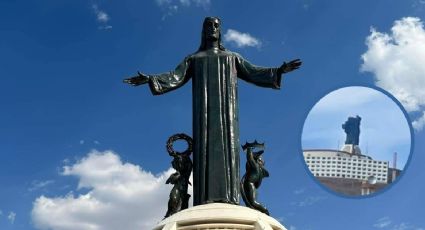 Así luce el nuevo Cristo Rey del Cerro del Cubilete a un mes de su restauración