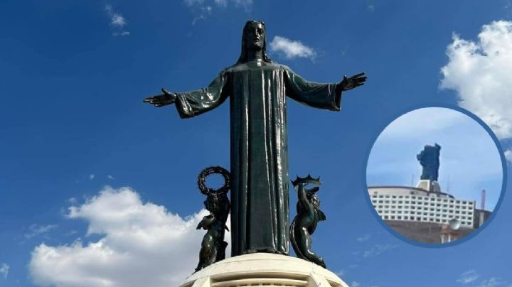 Así luce el nuevo Cristo Rey del Cerro del Cubilete a un mes de su restauración