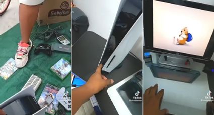 VIDEO | Joven compra PlayStation 5 en 100 pesos… era una bocina