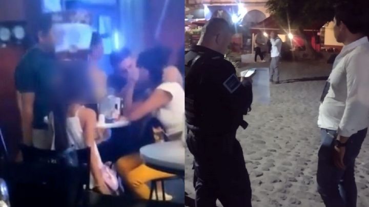 VIDEO: Captan a niña en bar de Cuernavaca; policía la resguarda y la lleva con su padre