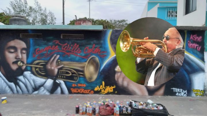 Willie Colón reconoce a muralista jarocho por obra creada en Veracruz