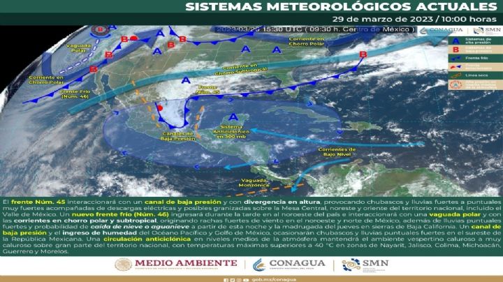 MAPA | Frente Frío 45 provocará heladas en estos estados