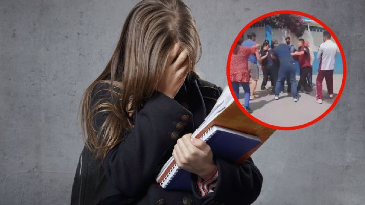 Golpean y retienen a presunto acosador cerca de una secundaria en Pachuca I VIDEO