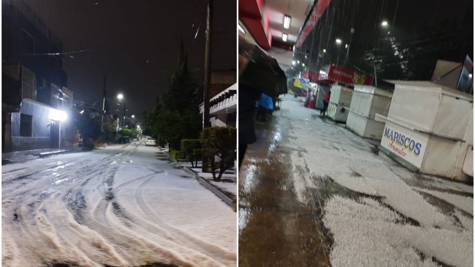 Así quedaron las calles de la CDMX tras la caída de granizo esta noche