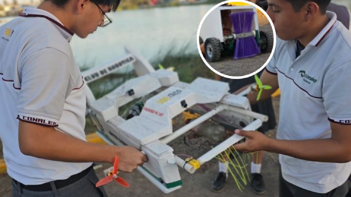 VIDEO: Alumnos del Conalep Veracruz crean dron que recoge basura en lagunas