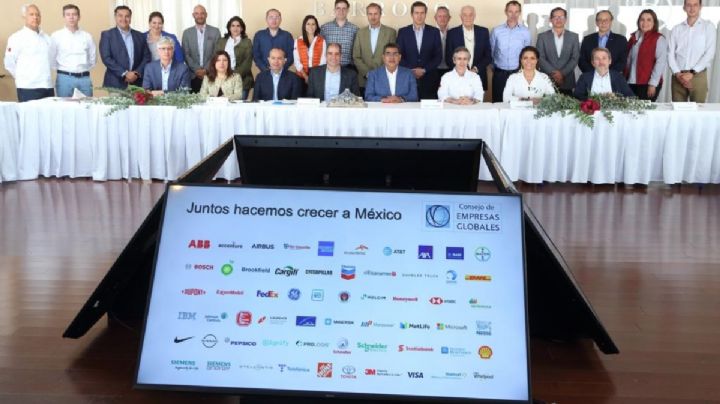 Destaca Sergio Salomón bondades de Puebla ante el Consejo de Empresas Globales
