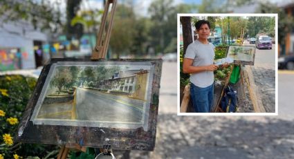 Oscar pinta a Xalapa: La calle es mi mejor escuela y publicidad