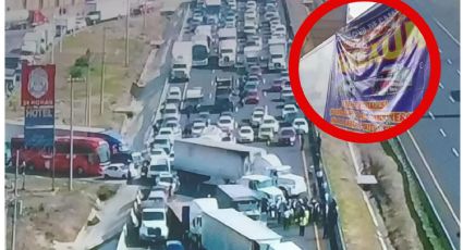 Caos en la autopista México-Cuernavaca y en la México-Querétaro por bloqueo de transportistas